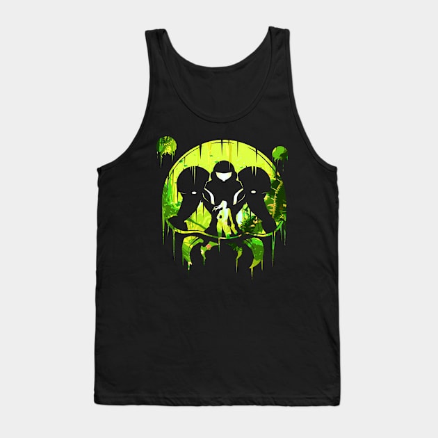 Galactic Bounty Hunter silhouette Tank Top by Meca-artwork